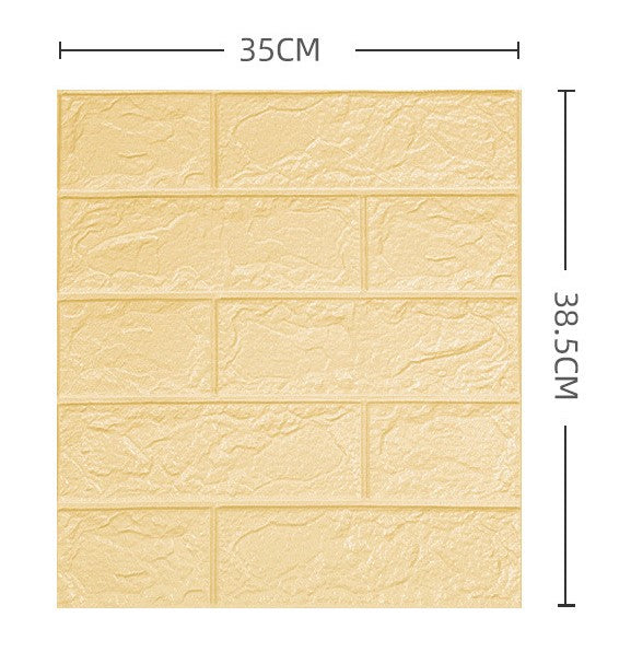 Adesivo 3D para Paredes - Linha Premium - Formato Tijolinho Brick